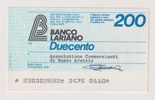 Miniassegni banco lariano usato  Milano