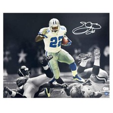 Foto de futebol americano 16x20 assinada por Emmitt Smith Dallas Cowboys pose 2 (Beckett) comprar usado  Enviando para Brazil