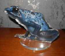 Frog paperweight blue for sale  LUTON