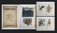 1915 Otto Schön Lithographies Litho Signées Munich Sécession Grafenwöhr comprar usado  Enviando para Brazil