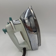 Vintage Sunbeam Ferro a Vapor Tiro de Vapor Meio Século Turquesa Testado comprar usado  Enviando para Brazil
