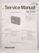 Rádio cassete Panasonic manual de serviço original RQ-V200 comprar usado  Enviando para Brazil