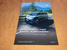 Używany, 2024 Volkswagen VW ID Buzz LWB Broszura Katalog 2 strony RZADKI na sprzedaż  PL