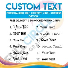 Personalised text name for sale  HARLOW