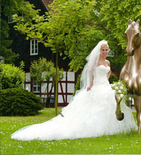 Hochzeitskleid schnürung bode gebraucht kaufen  Bürstadt