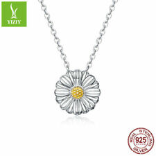 Pingente de prata esterlina 100% 925 amuletos de margarida colar feminino joias presentes para meninas comprar usado  Enviando para Brazil