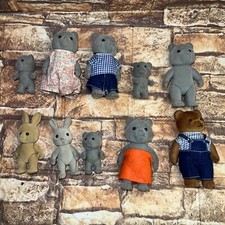 Lote de 10 Sylvanian Families Calico Critters Gray Bear Mixed Family Maple Town comprar usado  Enviando para Brazil