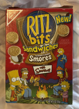 2004 The Simpsons Ritz Bits Sanduíches S'mores Caixa Vazia Vintage RARO, usado comprar usado  Enviando para Brazil