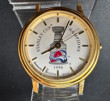 Raro Relógio Feminino Bulova Sportstime Colorado Avalanche Stanley Cup Champions 1996, usado comprar usado  Enviando para Brazil