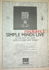 Simple minds live for sale  WREXHAM