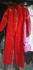 Red pvc coat for sale  DONCASTER