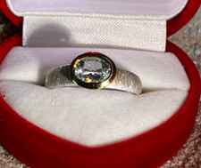 Aquamarin ring silber gebraucht kaufen  Zeuthen