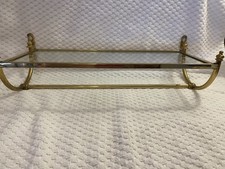 Prateleira e barra de armazenamento vintage de vidro bronze dos anos 50 para banheiro comprar usado  Enviando para Brazil