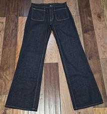 Calça jeans Polo Ralph Lauren feminina azul escuro elástica pernas alargadas bolso frontal nova sem etiquetas, usado comprar usado  Enviando para Brazil