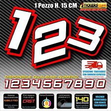 Adesivi numeri gara usato  Pineto
