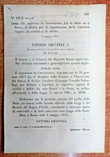 Legge approva convenzione usato  Italia