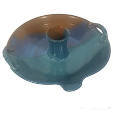 Assador de frango de cerâmica vertical assado vitrificado assinado Deitenbeck azul bronzeado comprar usado  Enviando para Brazil