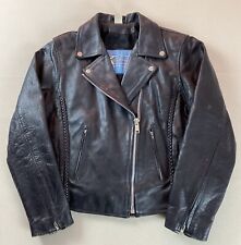 Vintage leather biker for sale  ROYSTON