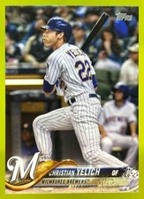 Atualização 2018 Topps Christian Yelich #US248a Milwaukee Brewers comprar usado  Enviando para Brazil