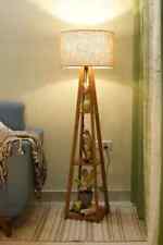 Lâmpada de assoalho decorativa de madeira para decoração de casa sala de estar canto escritório presente comprar usado  Enviando para Brazil