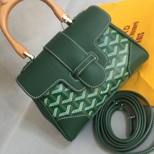 Goyard horizontal square green canvas women's bag comprar usado  Enviando para Brazil