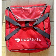 Bolsa de pizza DoorDash vermelha com alças pretas 19"L X 4,75"H X 21D comprar usado  Enviando para Brazil