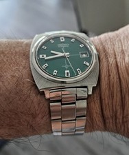 Seiko 7005 7001 relógio automático vintage mostrador verde comprar usado  Enviando para Brazil