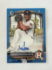 2025 Bowman - Chrome Prospects Anderson Brito #BCP-98 refrator azul automático /150  comprar usado  Enviando para Brazil