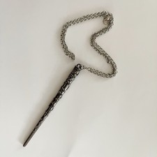 Colar pingente varinha mágica Harry Potter Hermione corrente prata comprar usado  Enviando para Brazil