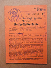 Reichskleiderkarte 1942 stempe gebraucht kaufen  Erfurt