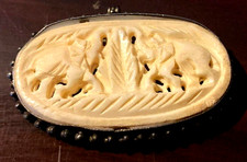 Carved oval pendant for sale  Miami