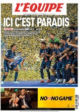 Poster psg vainqueur d'occasion  Chailly-en-Bière