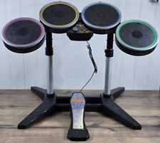 Conjunto de Bateria Rock Band Oficial Harmonix XBOX 360 XBDMS2 com Suporte, Pedal - BOM! comprar usado  Enviando para Brazil