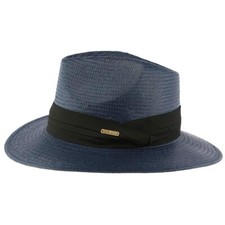 Chapeau paille bleu d'occasion  Le Grand-Lucé