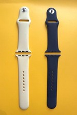 Usado, Smartwatch iPhone pulseira de silicone azul/branco 38 mm comprar usado Usado, Smartwatch iPhone pulseira de silicone azul/branco 38 mm comprar usado  Enviando para Brazil