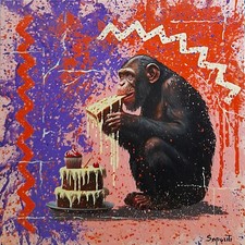 Dipinto tela.arte moderna.pop usato  Varese