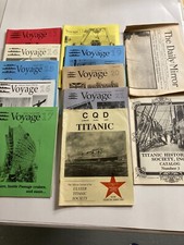 Nine (9) Issues Voyage 1992 - 1995 Nos. 13-21 & Daily Mirror 1912 & CQD Titanic, usado comprar usado  Enviando para Brazil