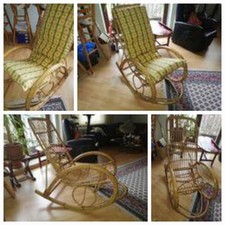 Schaukelstuhl rattan bambus gebraucht kaufen  Düsseldorf
