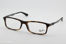 Armações de óculos retangulares unissex Ray-Ban RB7017 5200 marrom 54mm comprar usado  Enviando para Brazil