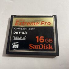 Cartão de memória flash compacto (amassado) SanDisk Extreme Pro 16GB 90MB/s UDMA 6 CF, usado comprar usado  Enviando para Brazil