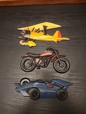 Arte de parede vintage de metal fundido para motocicleta avião e carro de corrida 8 polegadas comprar usado  Enviando para Brazil