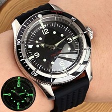 Usado, Relógio de mergulho masculino 40mm mostrador preto NH35A Lume 200M impermeável cúpula safira 2024 comprar usado  Enviando para Brazil