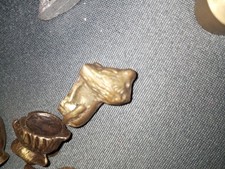 Używany, Mosiężne figurki figurki, zwierzęta, miniaturki, ciuchcia stara z temperówka z N na sprzedaż  PL
