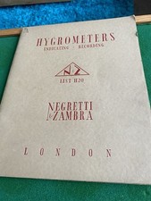 1951. hygrometers. negretti for sale  GRAVESEND