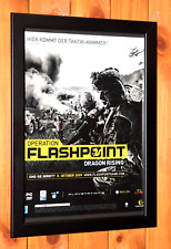 Operation Flashpoint Dragon Rising PS3 Xbox pequeno pôster promocional página de anúncio emoldurada, usado comprar usado  Enviando para Brazil
