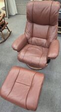 Brown leather lazy for sale  DUNDEE