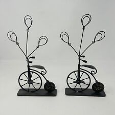 Vintage Pier One 1 - PAR - Porta-Fotos de Arte de Metal de Bicicleta Roda Alta Preto comprar usado  Enviando para Brazil