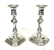 Pair silver candlesticks for sale  TARPORLEY
