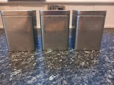 Silver tin canisters for sale  GLASGOW
