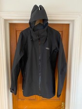 Jaqueta masculina Rab Kangri Gore-Tex tamanho G preta à prova de vento impermeável capuz GTX comprar usado  Enviando para Brazil